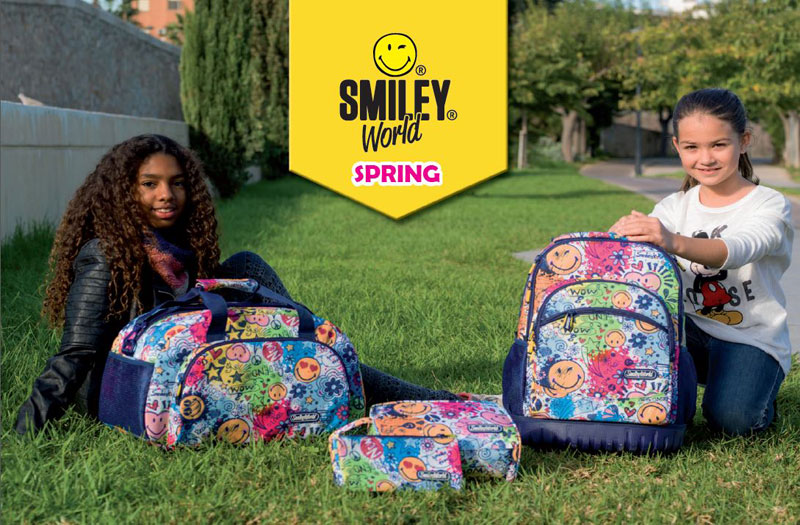 Cartable Smiley Sac dos trolley La boutique des Toons