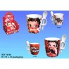 Mug Betty Boop conique avec cuillère - couleur : Rouge