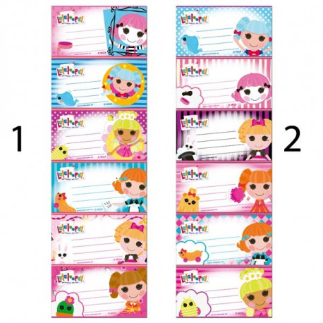 6 labels Lalaloopsy