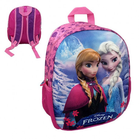 Sac à dos coque Frozen La reine des neiges Elsa et Anna 3D 34 CM