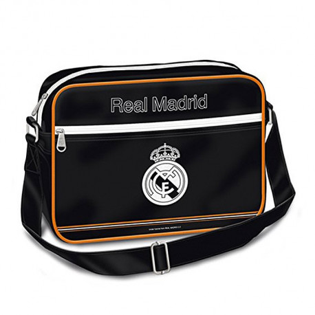 Tasche Schultertasche Real Madrid schwarz glänzend 35 CM