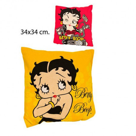 coussin betty boop attention 2 couleurs