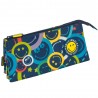 Trousse Smiley Color 23 CM - 3 compartiments