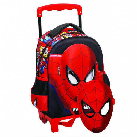 Mütterliche Spiderman Grafik 31 CM - Ranzen Tasche trolley Rollen