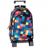 Sac à dos à roulettes Carreaux 42 CM trolley Haut de Gamme - Cartable