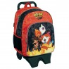 Sac à dos à roulettes Yo-kai Watch Fire 40 CM Haut de Gamme - Cartable Yokai