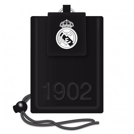 Bolsa Real Madrid para portable negro edición 14 CM