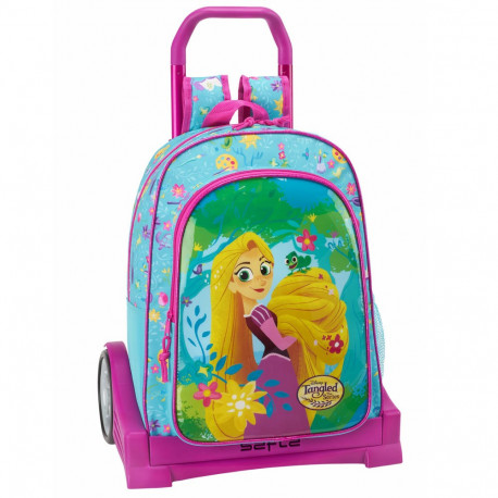 Disney Rapunzel Rucksack Kinder Tasche Trolley Schultertasche NEU