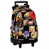 Sac à dos à roulettes Emoji Sticker 46 CM trolley Haut de Gamme - Cartable