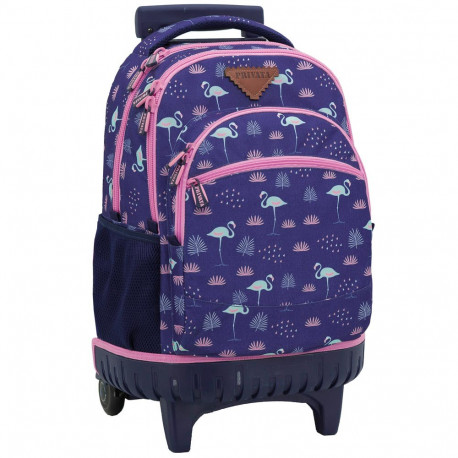 cartable flamant rose