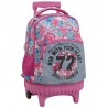 Sac à dos à roulettes 45 CM Smiley 72 Haut de gamme - 3 cpt - Cartable