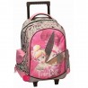 Sac à roulettes Fée Clochette Rose 45 CM Haut de gamme - Cartable