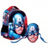 Sac à dos maternelle Captain America 31 CM - Cartable Avengers