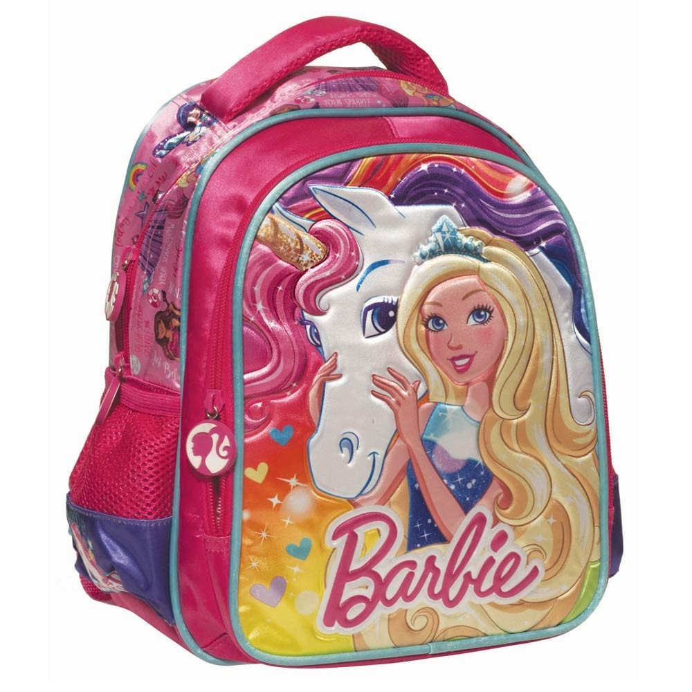 mochila unicornio barbie