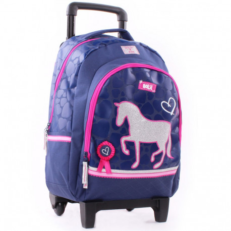 cartable roulette cheval