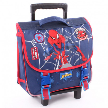 cartable spiderman a roulette