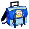 Cartable à roulettes Minions 41 CM Haut de Gamme bleu