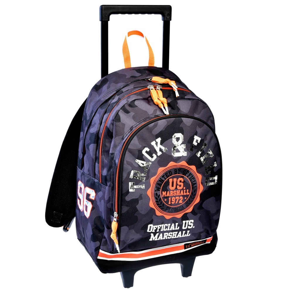 camouflage rolling backpack