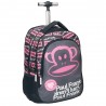 Sac à roulettes Paul Frank Iconic rose 48 CM Haut de gamme - cartable