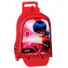 Sac à dos à roulettes Ladybug Miraculous Secret 43 CM trolley Haut de Gamme - Cartable