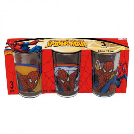 Set de 3 verres Spiderman