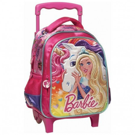 Cartable barbie a discount roulette