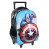 Sac à roulettes Avengers Captain America 45 CM Haut de gamme + Bouclier- Cartable