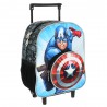 Sac à roulettes trolley maternelle Avengers Captain America 30 CM - Cartable