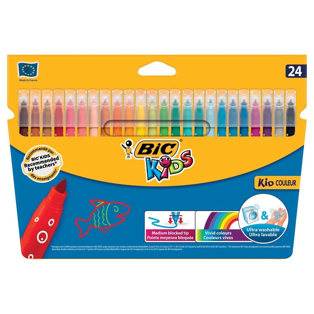 MAPED Pochette de 24 crayons de couleurs INFINITY. Ne se taille pas. Corps  creux et pointe biseautée - Direct Papeterie.com