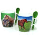 Set of 2 mugs horse