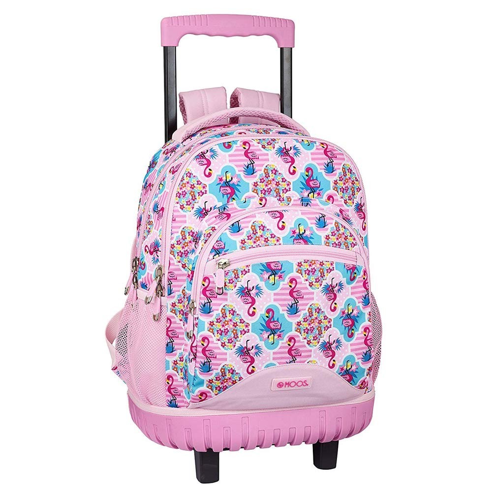 flamingo rolling backpack
