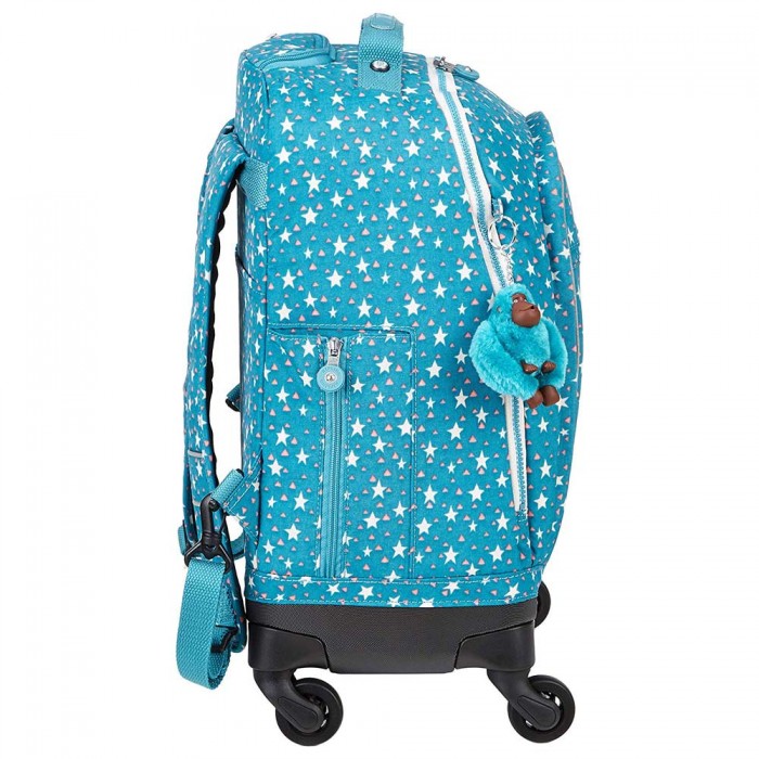 teal rolling backpack