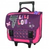 Cartable à roulettes Lililou Chat 38 CM Trolley Haut de gamme 
