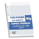 Double copies 100P A4 perforated Seyès