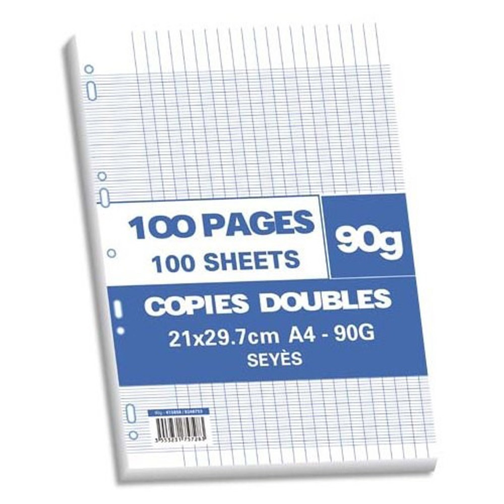300P CALLIGRAPHE A4 copies simples feuilles perforées Séyès : Chez