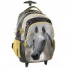 Sac à dos à roulettes Cheval Blanc 44 CM trolley Haut de Gamme - Cartable