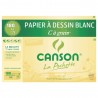 Papier dessin Blanc C à Grain CANSON 12 feuilles A4 180g