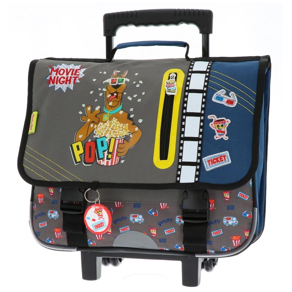  Cartable   roulettes Scooby  Doo  Pop Corn 41 CM Trolley 