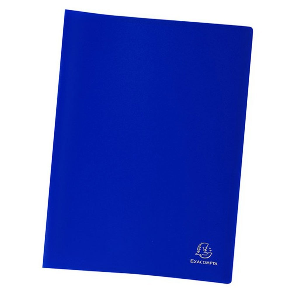 Porte-vues Exacompta 86352E, A4, 30 pochettes, bleu transparent