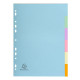 Intercalaires EXACOMPTA carte forte A4 6 positions couleur pastel