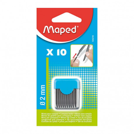 Packung mit 12 Minen HB 0.5mm MAPED Black'Peps