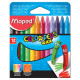 Pochette de 12 crayons de couleurs cire MAPED Color'Peps