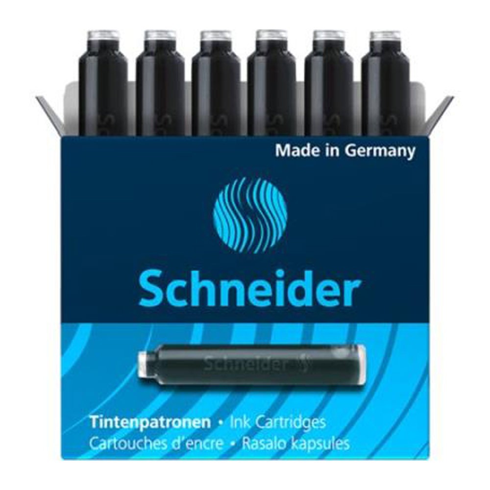 Scatola di 6 cartucce di inchiostro nero per penna - SCHNEIDER
