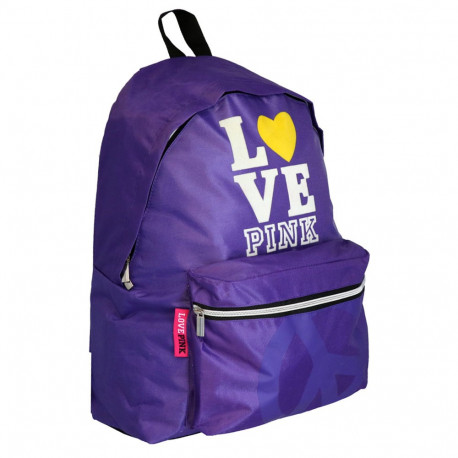 Love Pink Yellow Heart 43 CM Borne Backpack