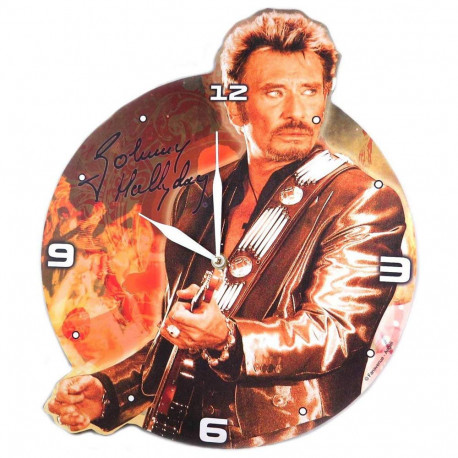 Maison Horloges Horloge Bois Johnny Hallyday