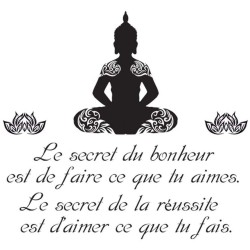 Sticker quote Buddha - Happiness Success