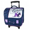 Cartable à roulettes Cheval Cybel 38 CM Trolley Marine Haut de gamme - Cartable