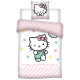 Cubierta de edredón Hello Kitty 140x200 cm y almohada