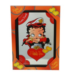 Specchio Betty Boop Biker Ti amo 32 CM