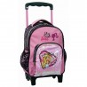 Sac à dos à roulettes Barbie paillettes maternelle 31 CM
